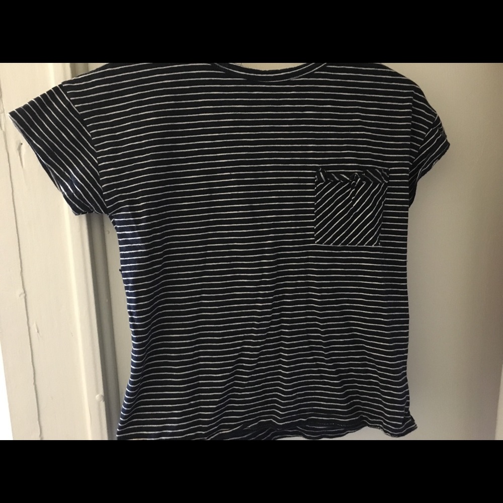 Striped pocket tee from Zara